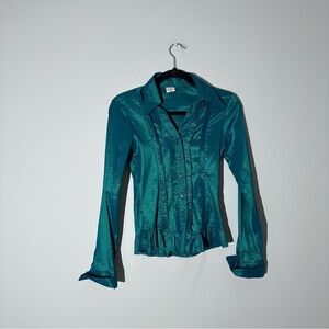 Teal blouse size S